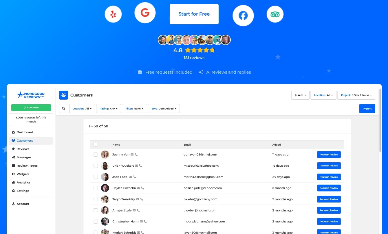 customer-management-dashboard-for-review-automation