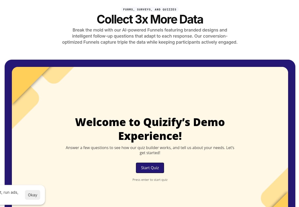 quizify ai-engaging-quiz-experience-for-collecting-valuable-user-data