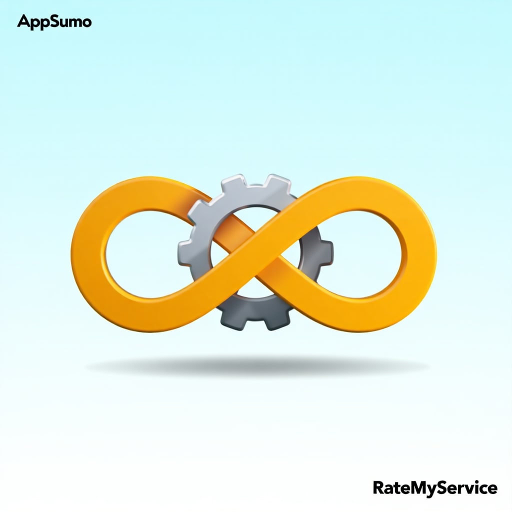 RateMyService-infinite-loop-with-gear-symbolizing-continuous-process-and-automation