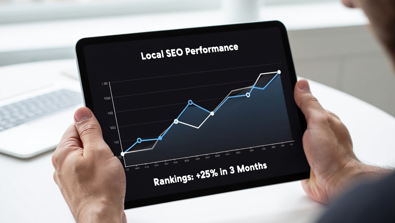 man-holding-tablet-showing-local-seo-performance-chart-with-positive-growth
