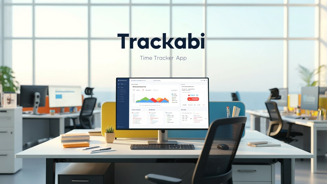 modern-office-with-time-tracker-app-on-computer-screen
