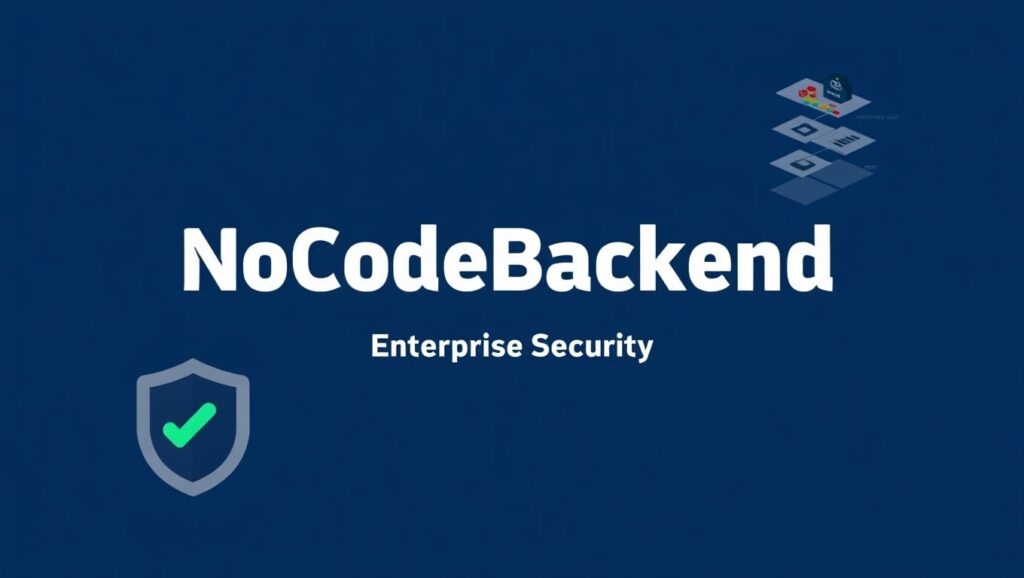 nocodebackend-appsumo-nocodebackend-enterprise-security-concept-with-shield-icon