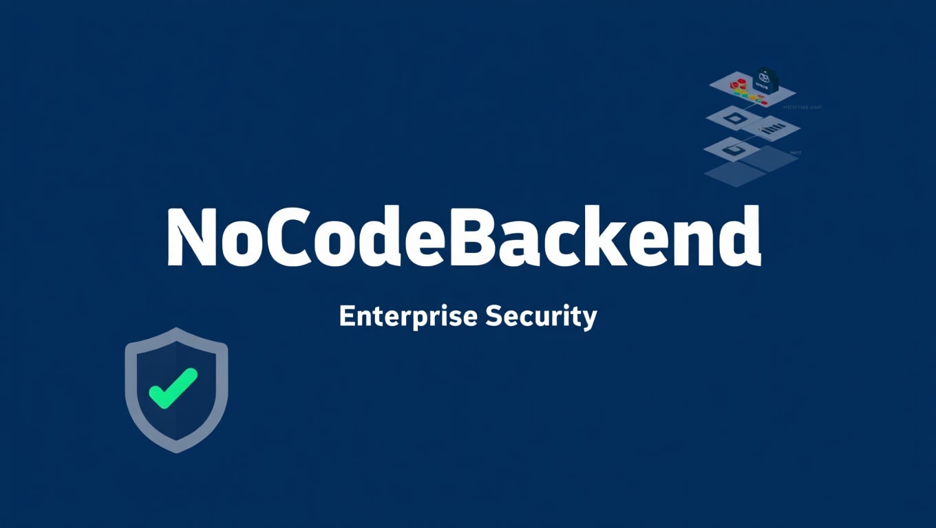 nocodebackend-appsumo-nocodebackend-enterprise-security-concept-with-shield-icon