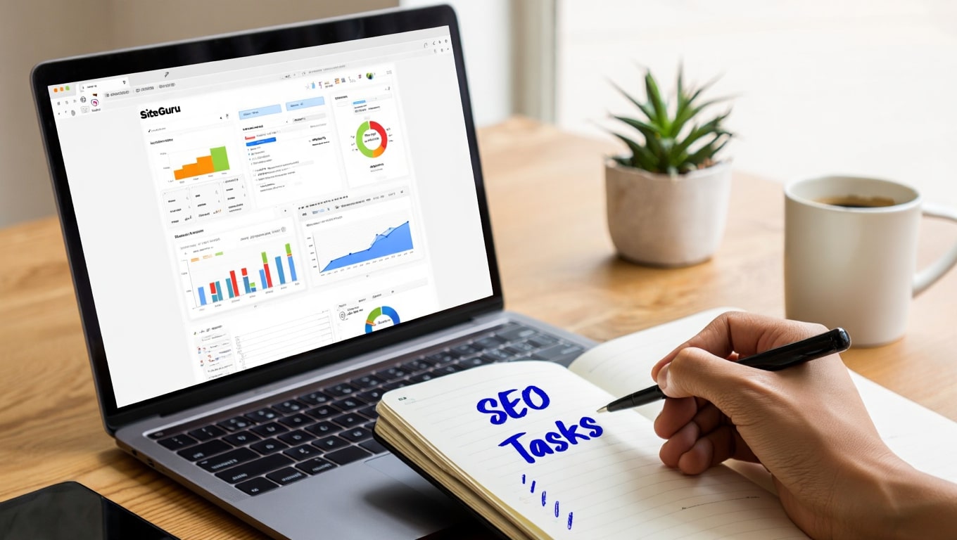 person-working-on-seo-tasks-with-laptop-and-notebook