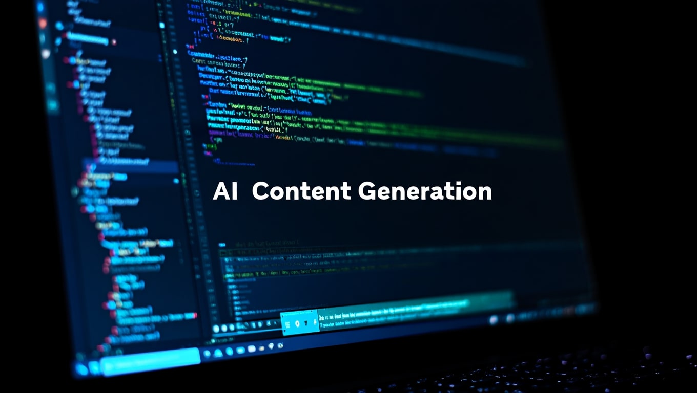 ai-content-generation-on-a-computer-screen-with-code-and-text