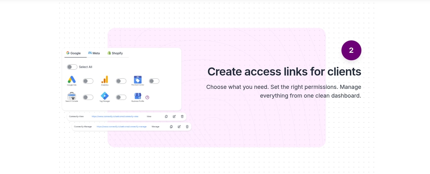 digital-dashboard-for-creating-client-access-links-with-service-management