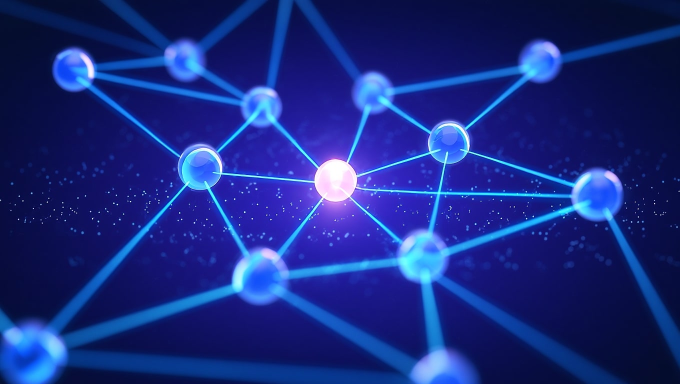 glowing-network-of-connected-nodes-on-a-dark-blue-background