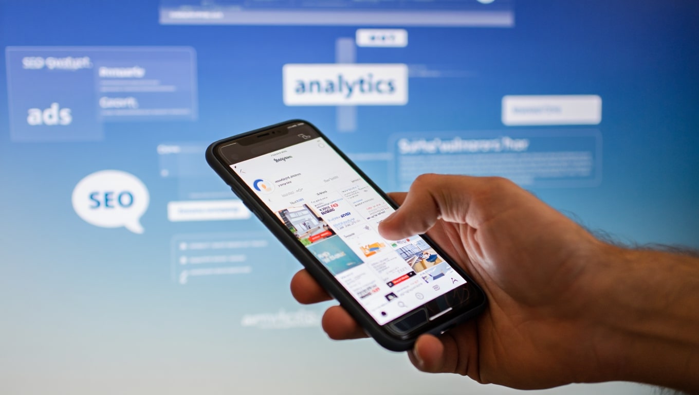 hand-holding-smartphone-displaying-analytics-and-seo-data-on-screen