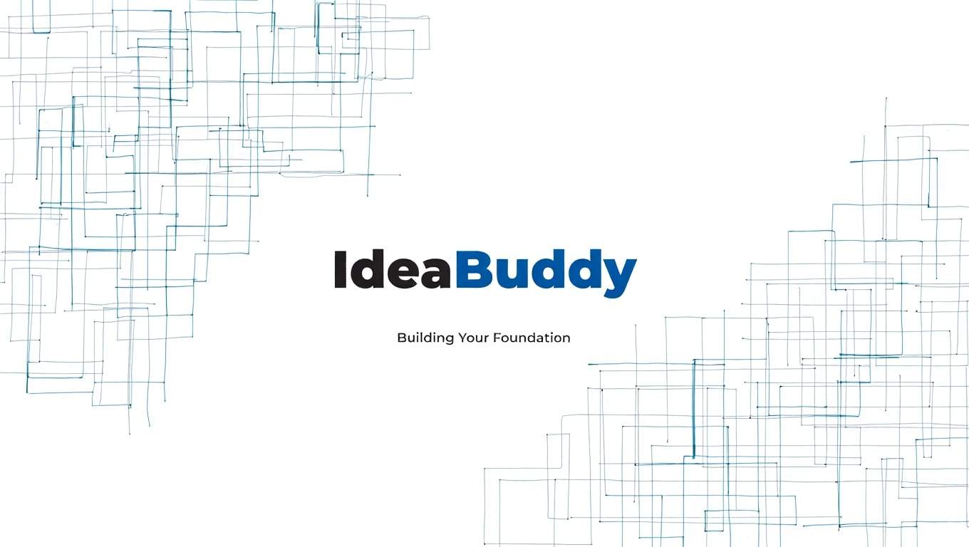 ideabuddy-review-with-abstract-network-background-and-tagline