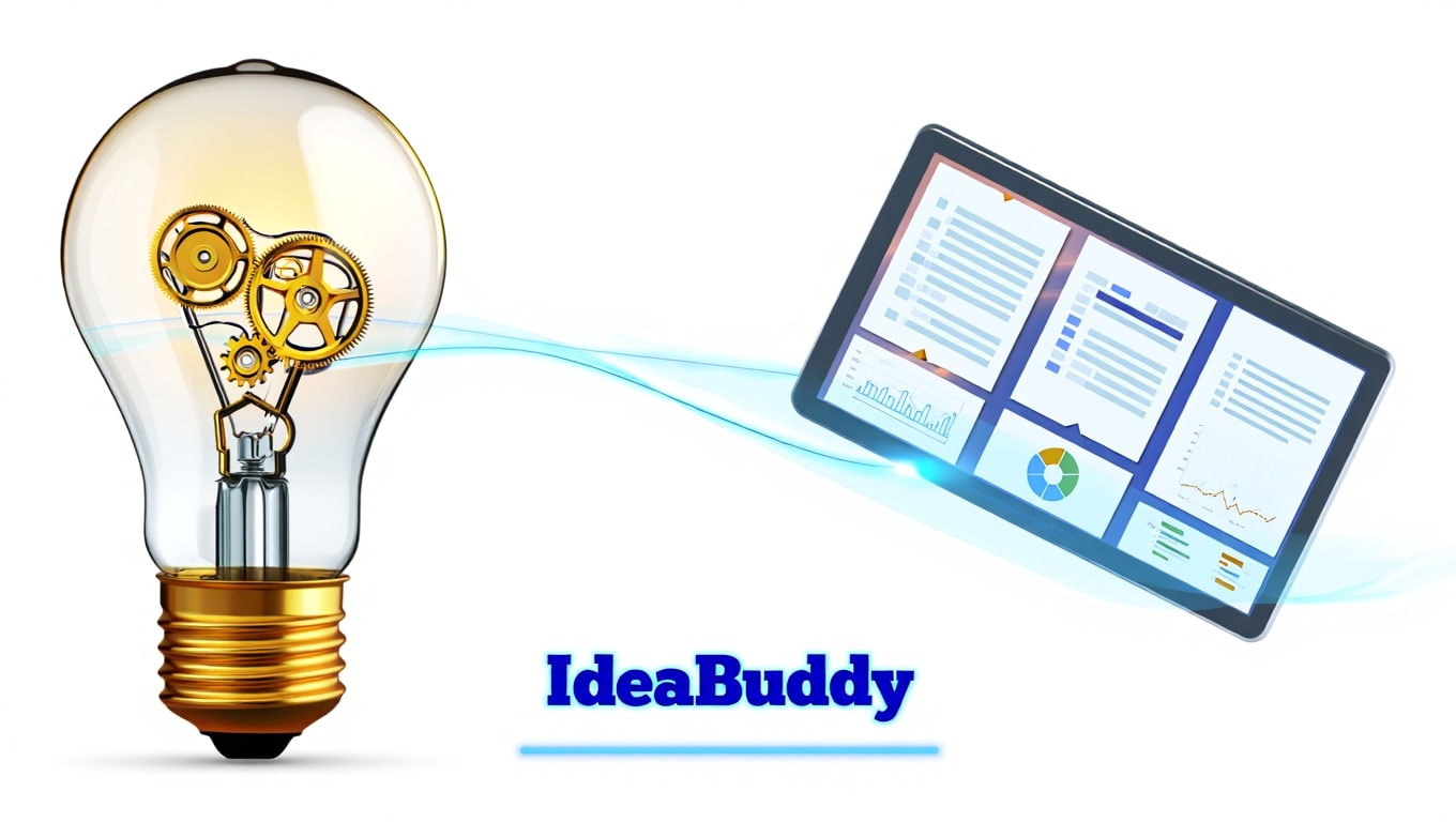 innovative-lightbulb-with-gears-connected-to-a-tablet-displaying-data
