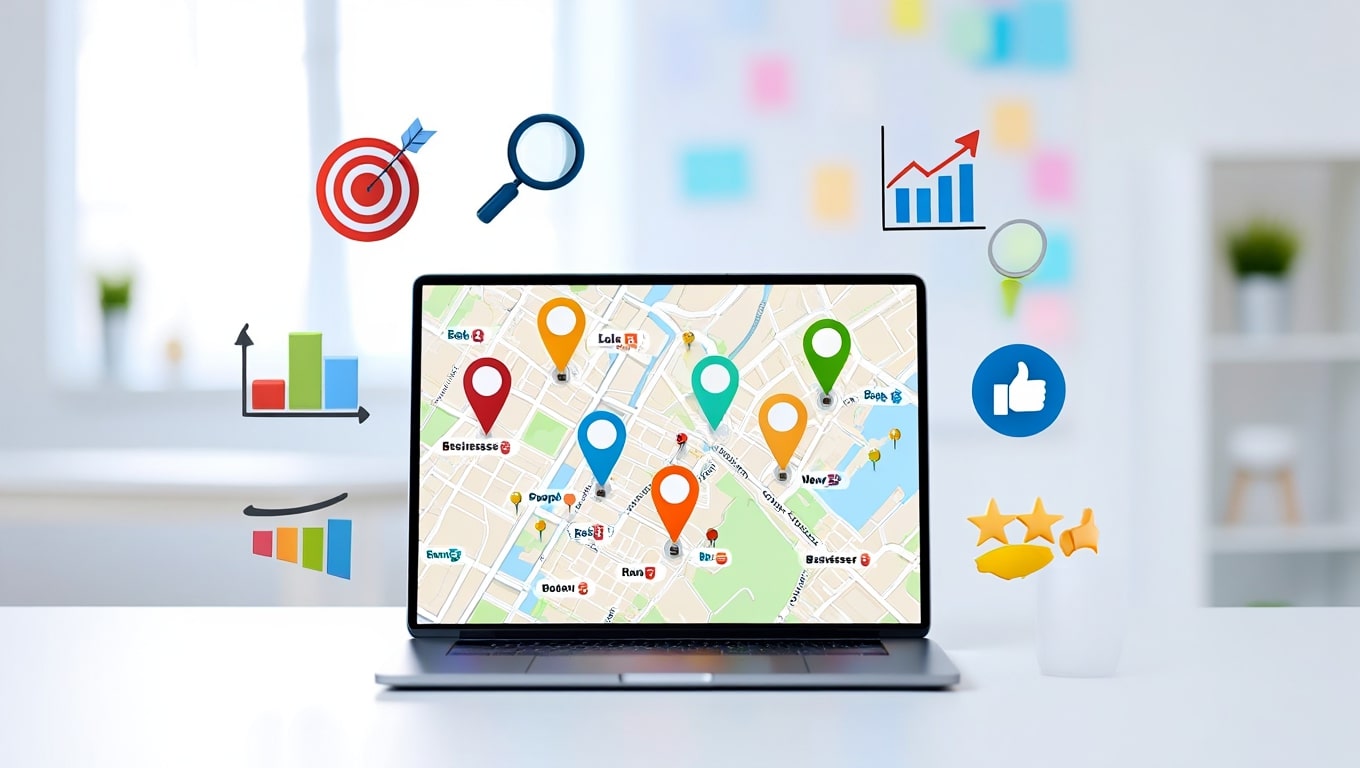laptop-displaying-map-with-location-pins-and-business-growth-icons