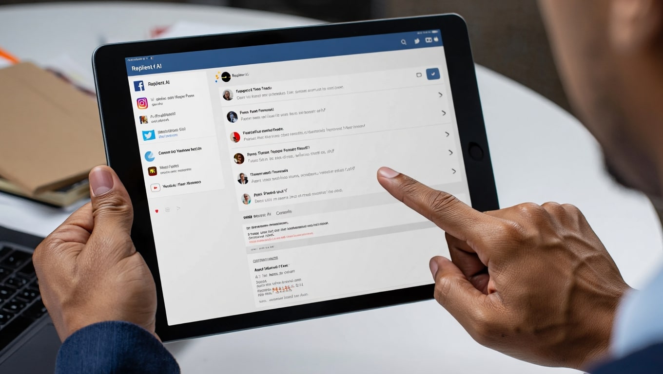 man-s-hand-using-tablet-to-browse-social-media-feed-with-ai-interface