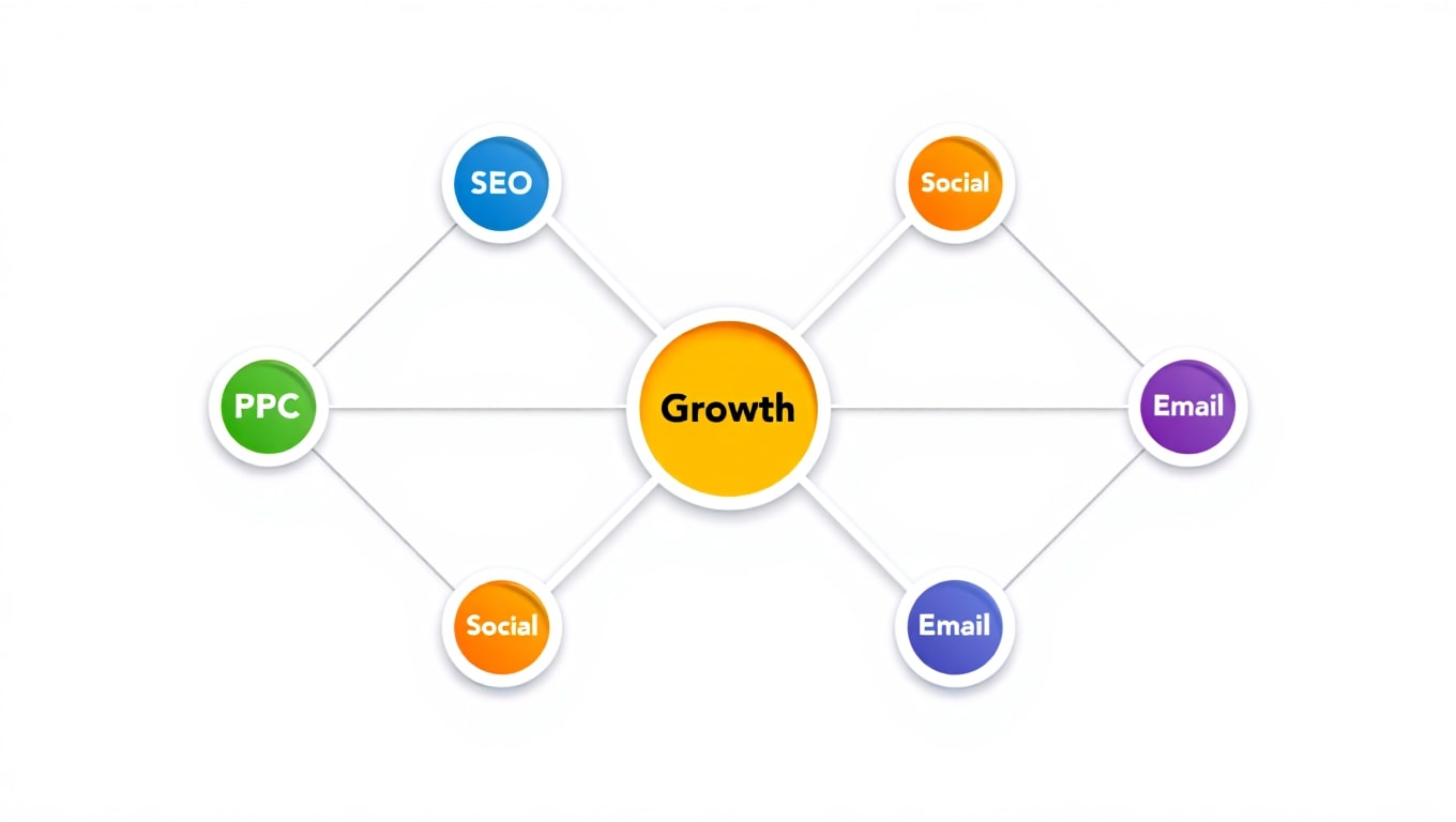 marketing-strategy-for-business-growth-with-seo-ppc-social-and-email