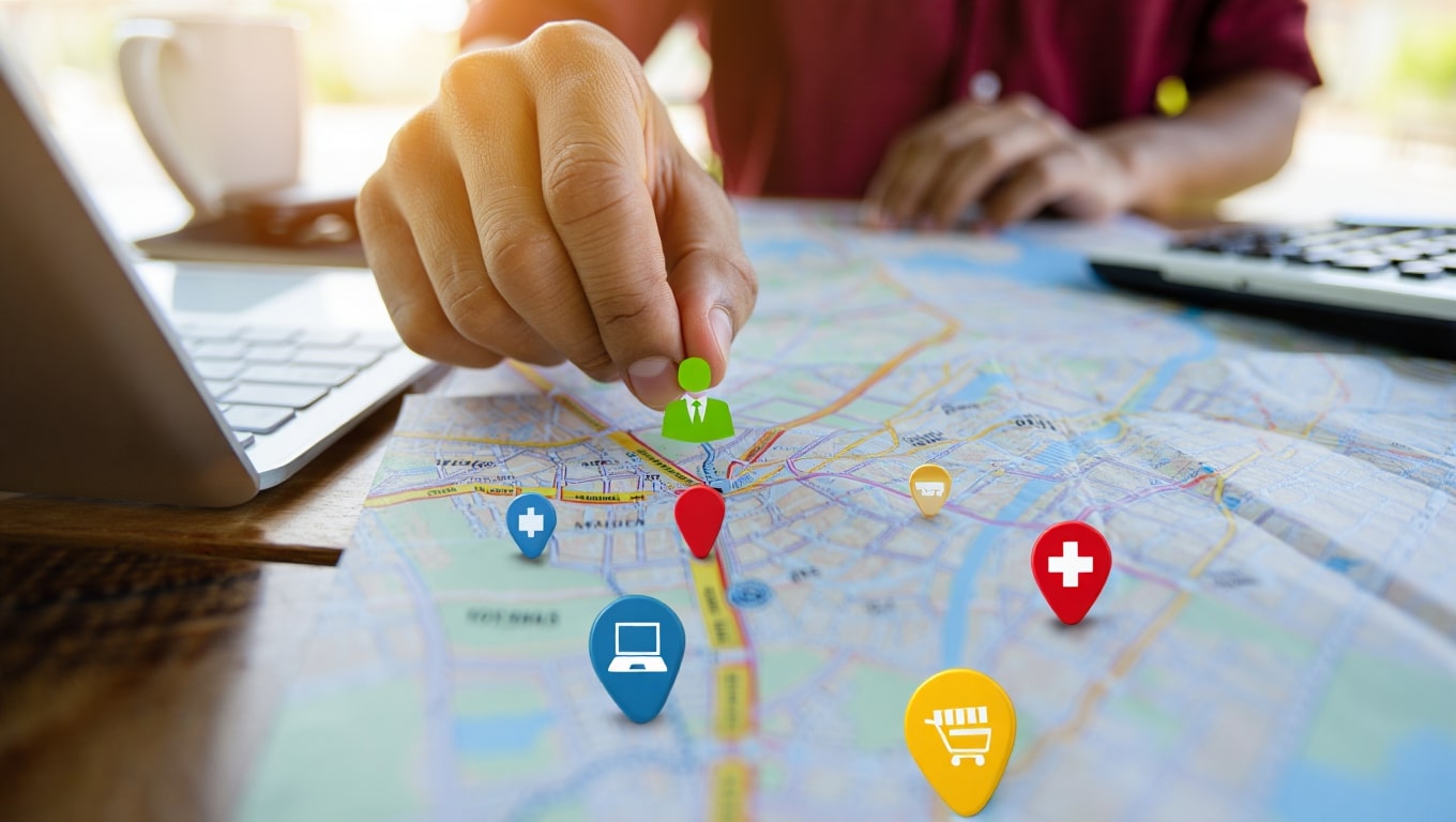 person-placing-a-person-icon-on-a-map-planning-a-route-with-icons