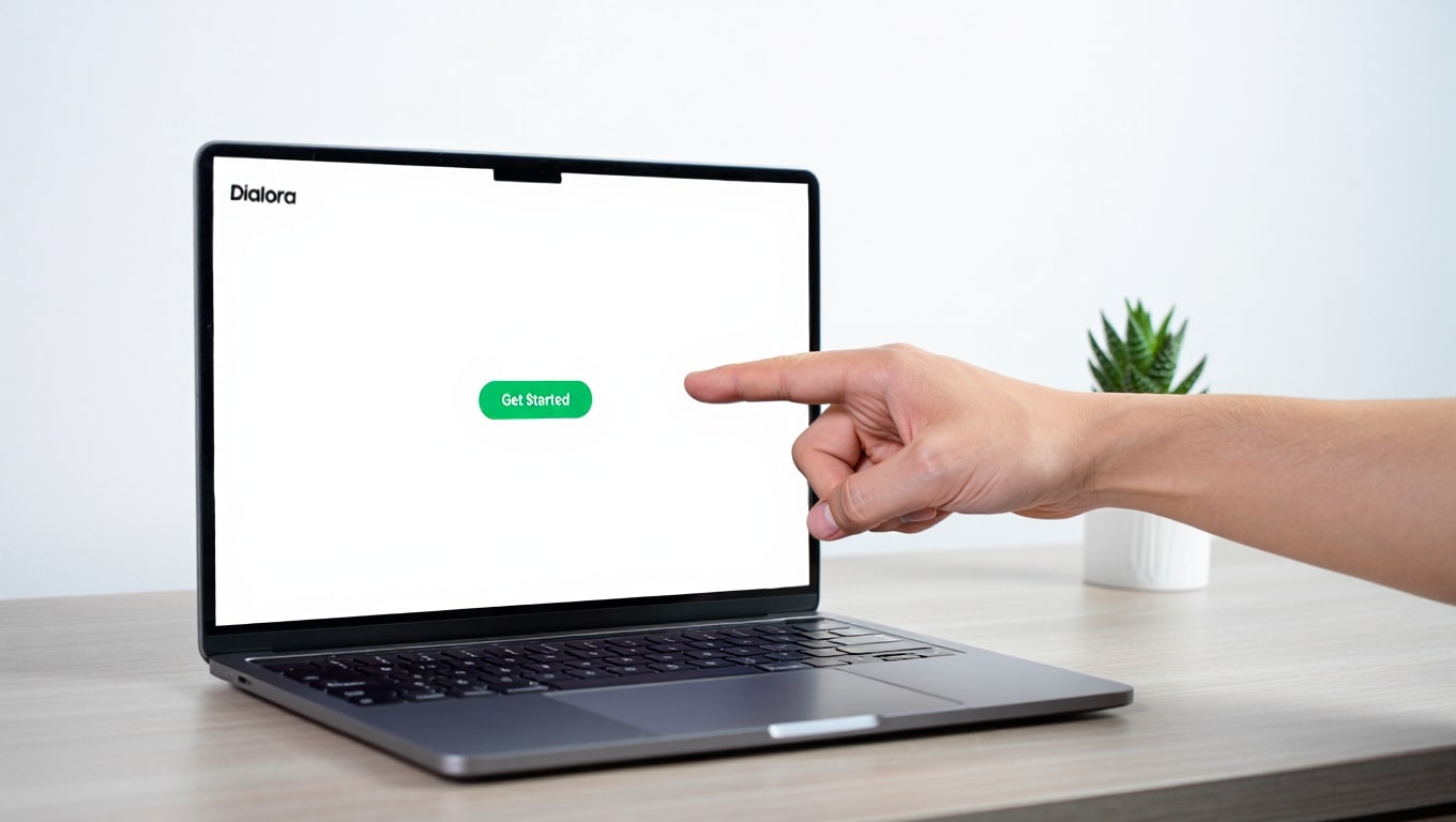 person-s-hand-pressing-get-started-button-on-laptop-screen